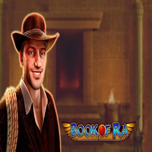 Book of Ra slot logo by Greentube at Turbo Wins Casino