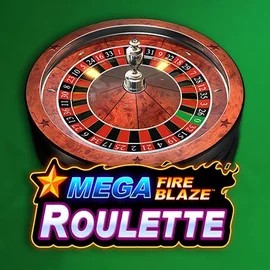 Mega Fire Blaze Roulette online game logo by Playtech on turbo-wins-casino.com