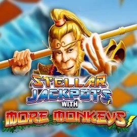 Stellar Jackpots with More Monkeys slot icon by Lightning Box Game, available at Turbo Wins Casino