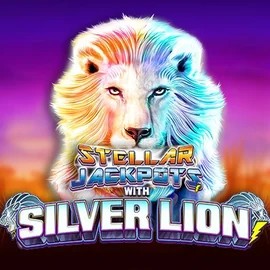 Stellar Jackpots with Silver Lion logo by Lightning Box Game at Turbo Wins Casino